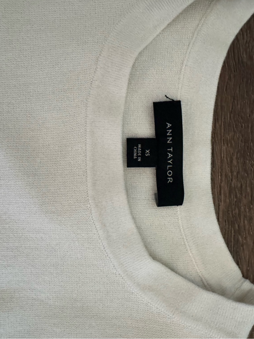 Ann Taylor Knit Peplum White Tank Top - XS - Picture 2 of 6